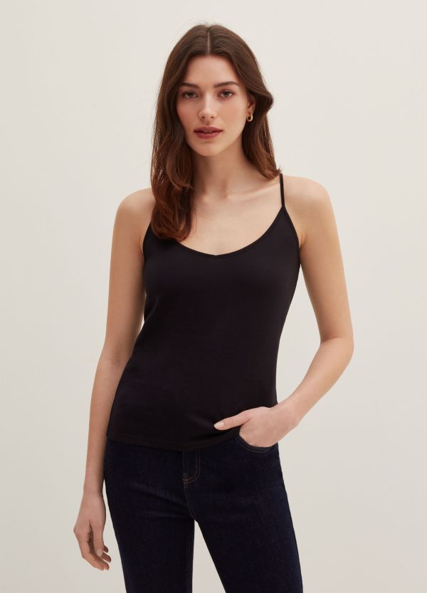 Tank top in modal e cotone - Image 2