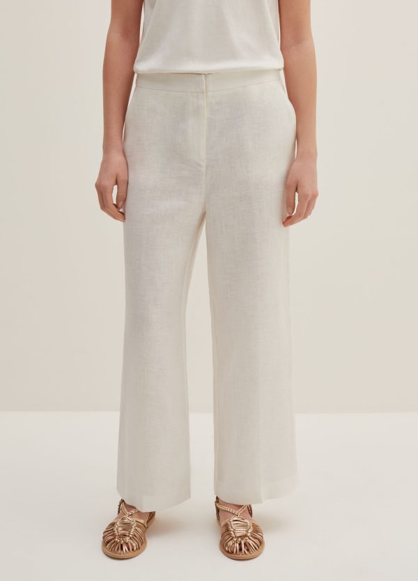 Pantalone flare fit in lino - Image 2