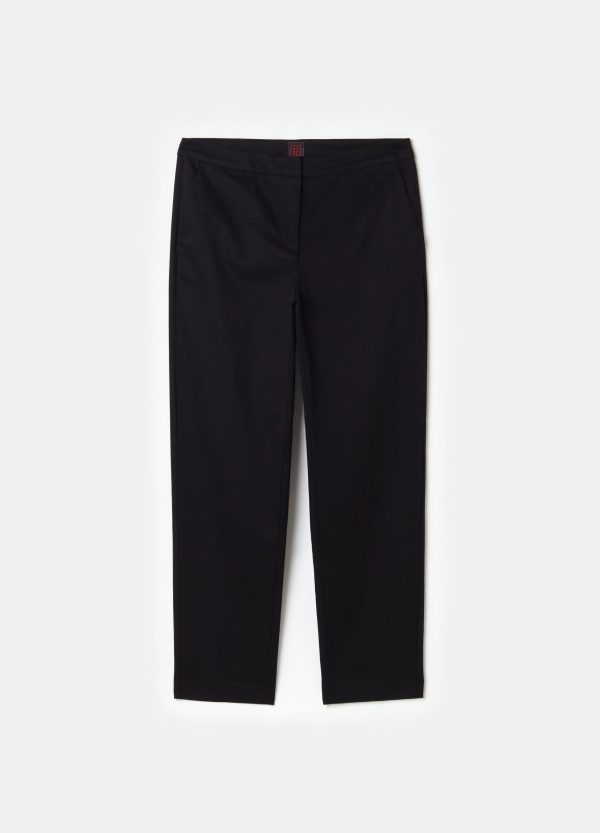 Pantalone chino cropped in twill - Image 4
