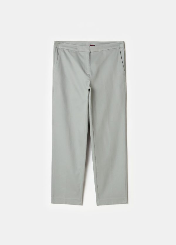 Pantalone chino cropped in twill - Image 4
