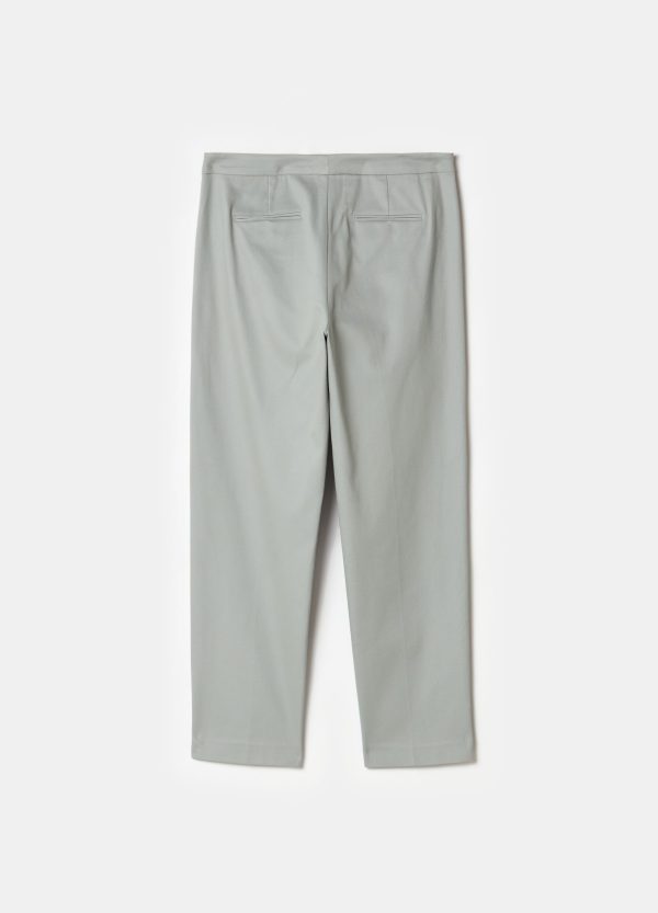 Pantalone chino cropped in twill - Image 5