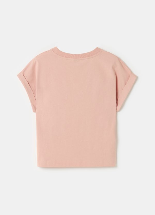 T-shirt boxy fit con risvolti - Image 5