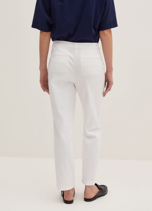 Pantalone crop a sigaretta in twill stretch - Image 3