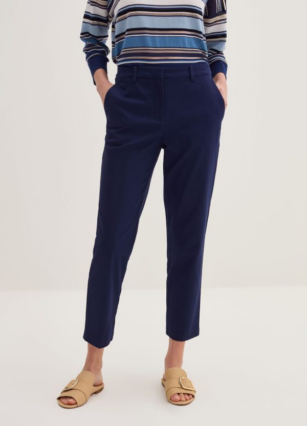 Pantalone crop a sigaretta in twill stretch - Image 2