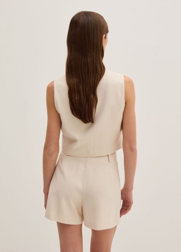 Gilet monopetto in twill tecnico - Image 2