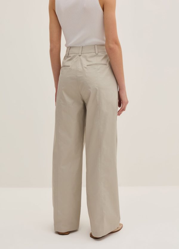 Pantalone straight fit in satin - Image 3