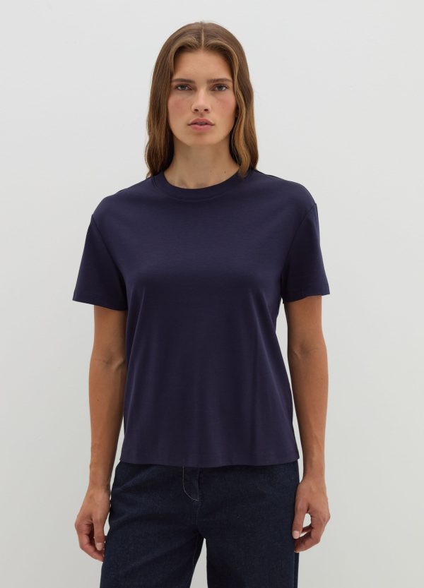 T-shirt in jersey con scollo rotondo - Image 2