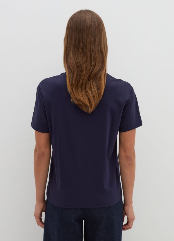 T-shirt in jersey con scollo rotondo - Image 3