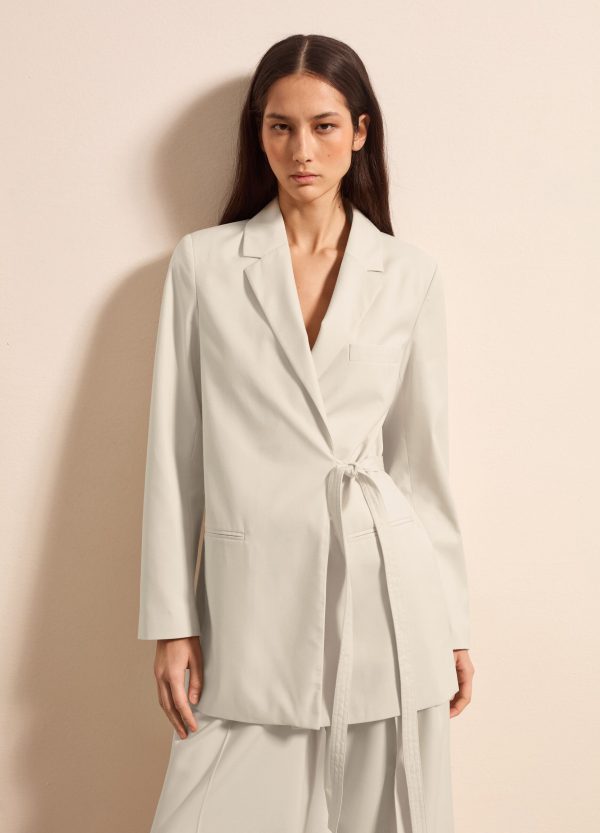 Blazer a portafoglio con cintura - Image 2