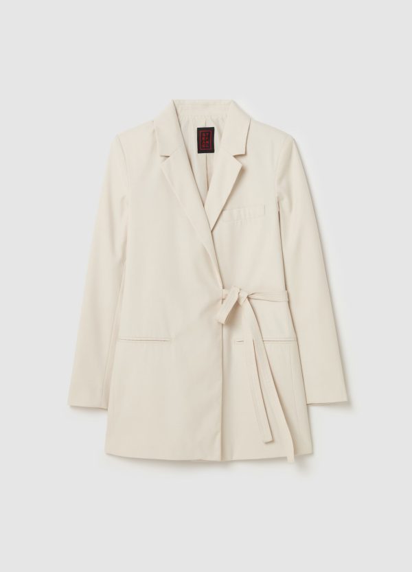 Blazer a portafoglio con cintura - Image 5