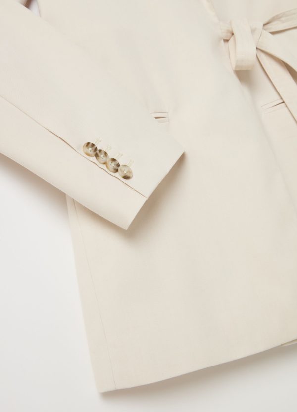 Blazer a portafoglio con cintura - Image 6