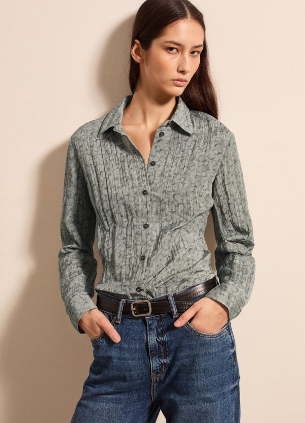 Camicia effetto crinkle fantasia - Image 2