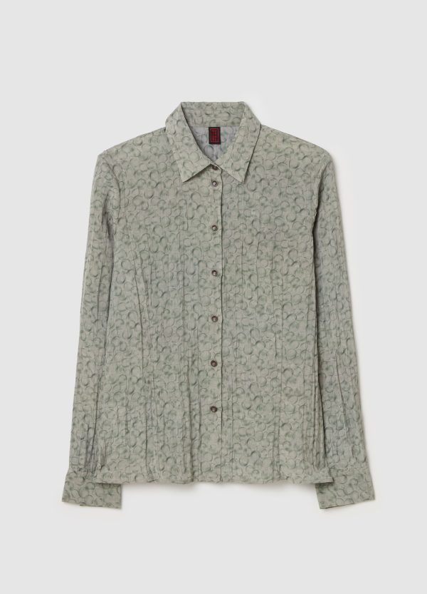 Camicia effetto crinkle fantasia - Image 5