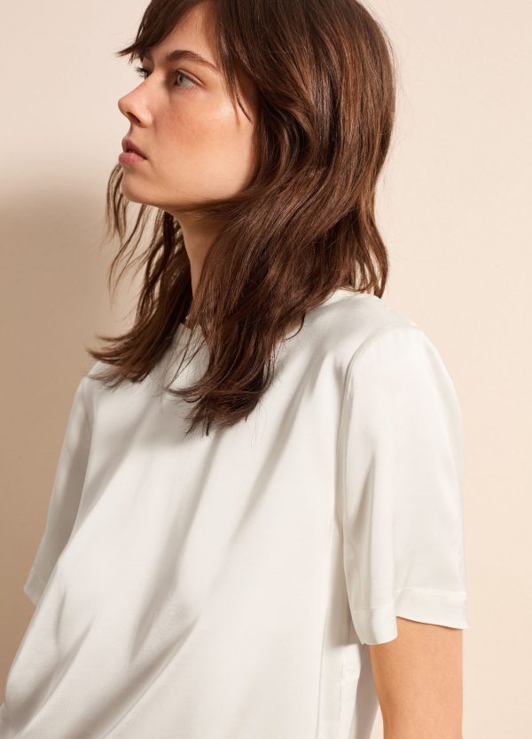 Blusa in viscosa satin - Image 2