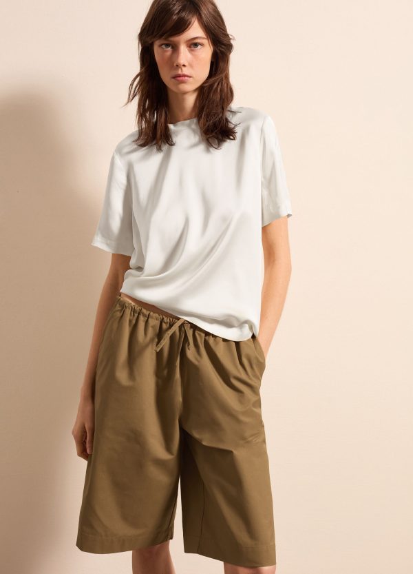 Blusa in viscosa satin - Image 3