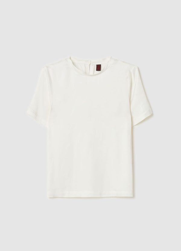 Blusa in viscosa satin - Image 5