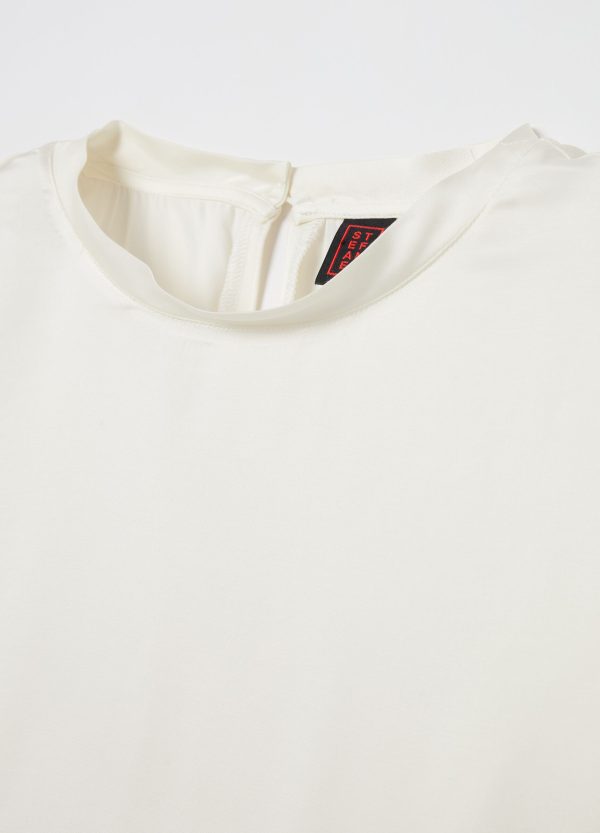 Blusa in viscosa satin - Image 6