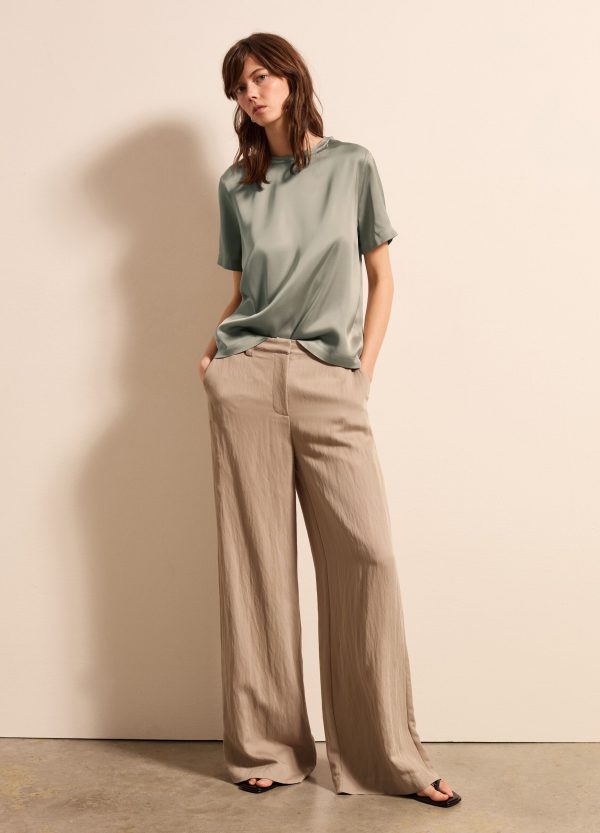 Blusa in viscosa satin - Image 2