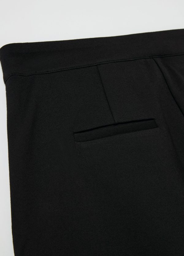 Pantalone palazzo a gamba larga in punto roma - Image 6
