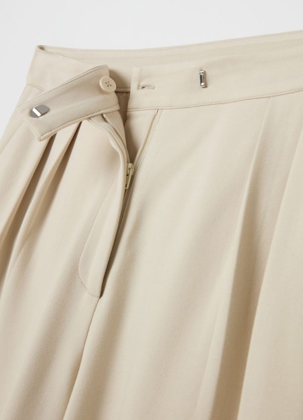 Pantalone palazzo a gamba larga in punto roma - Image 6