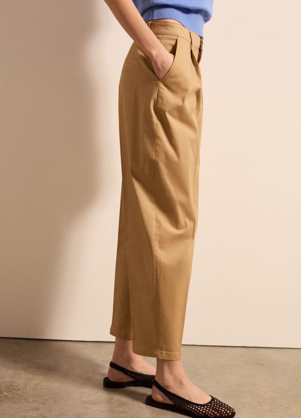 Pantalone carrot fit in cotone stretch - Image 3