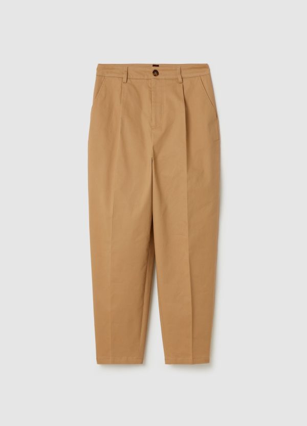 Pantalone carrot fit in cotone stretch - Image 5