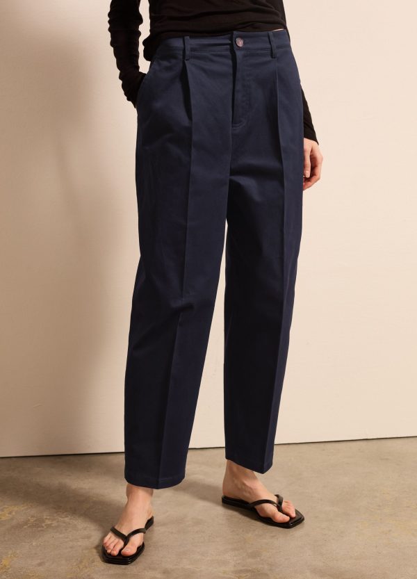 Pantalone carrot fit in cotone stretch - Image 2