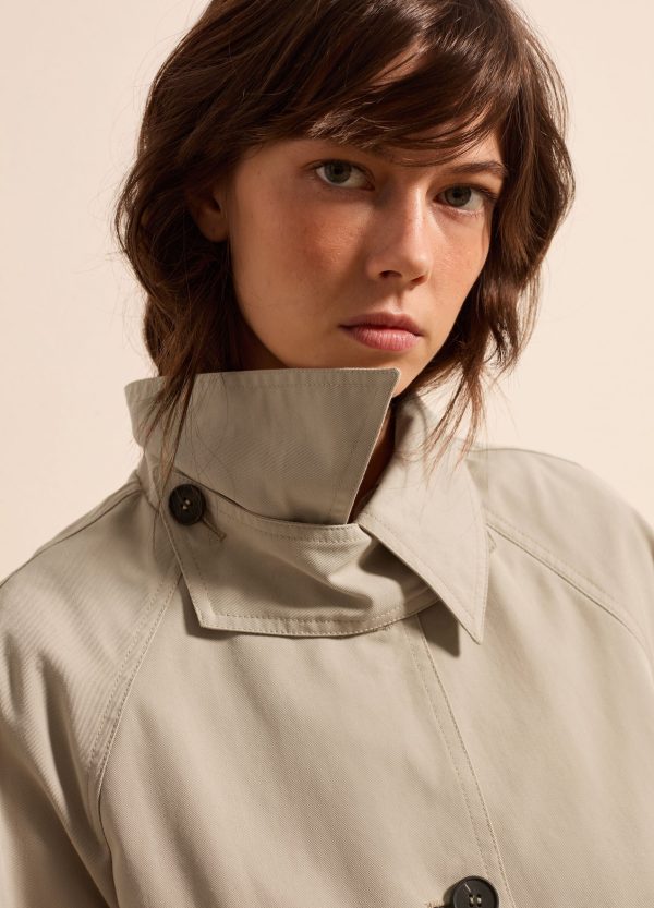 Trench lungo con bottoni - Image 3