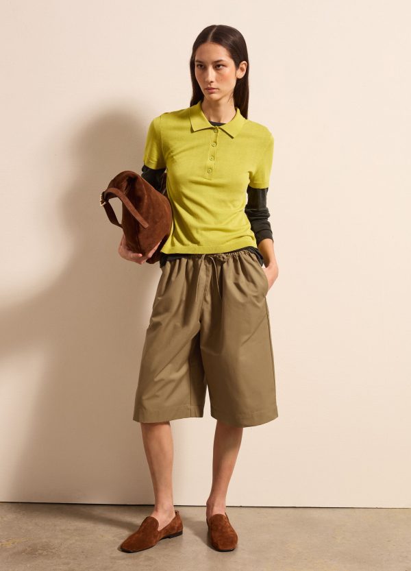Bermuda in satin con coulisse - Image 2