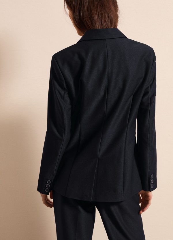 Blazer doppiopetto tinta unita - Image 5