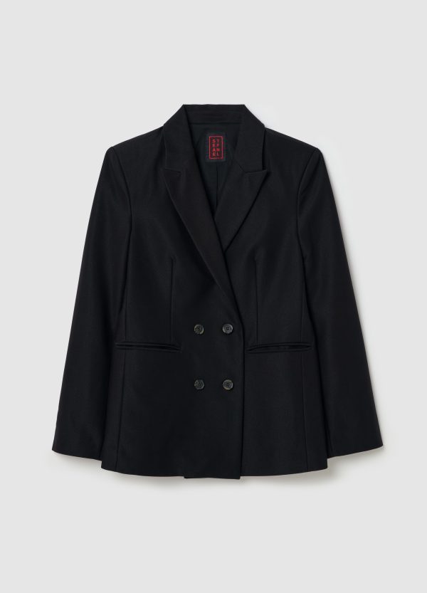 Blazer doppiopetto tinta unita - Image 6