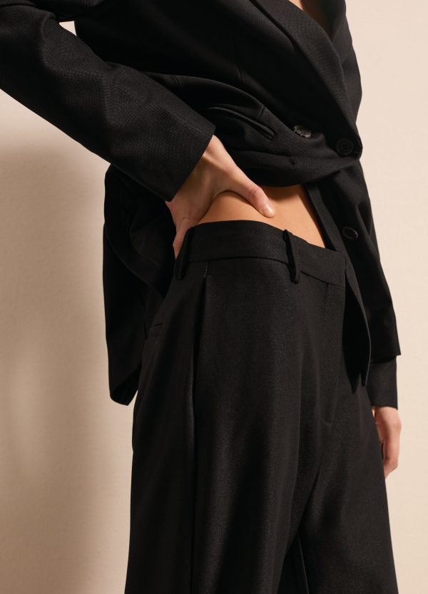 Pantalone flare fit con risvolti - Image 3