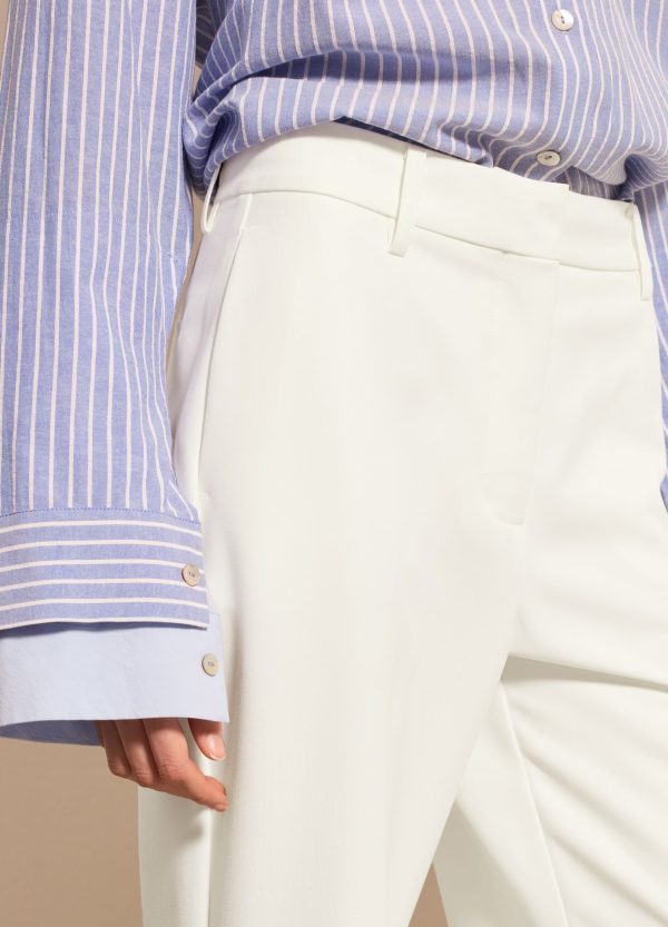 Pantalone flare fit con risvolti - Image 3