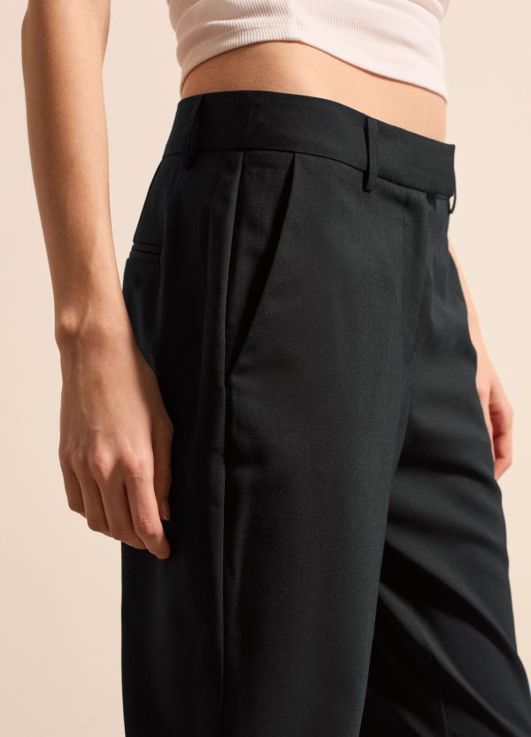 Pantalone a sigaretta tinta unita - Image 3