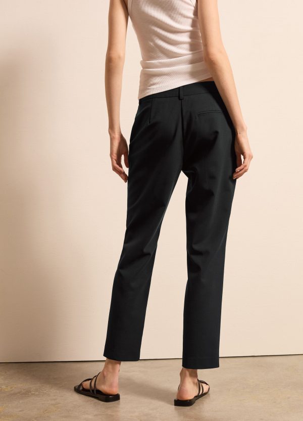 Pantalone a sigaretta tinta unita - Image 4