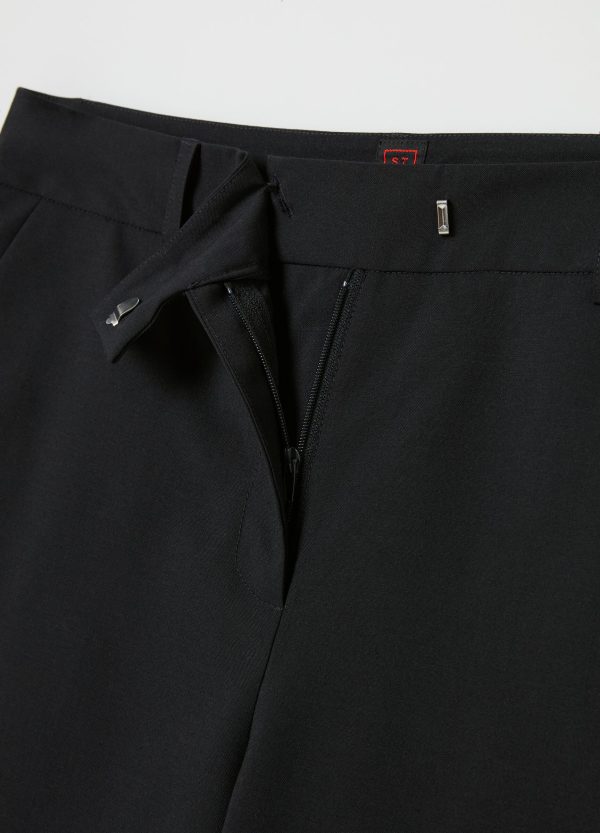 Pantalone a sigaretta tinta unita - Image 6