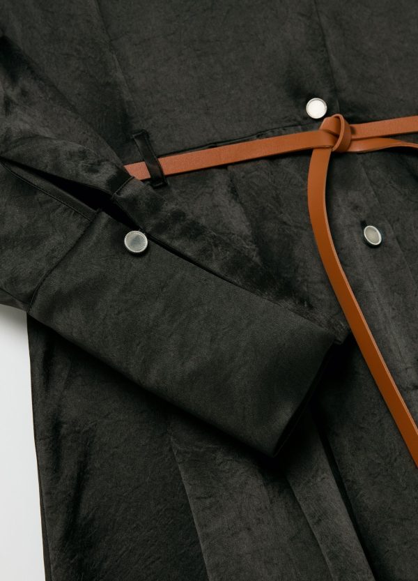 Vestito midi chemisier in satin - Image 6