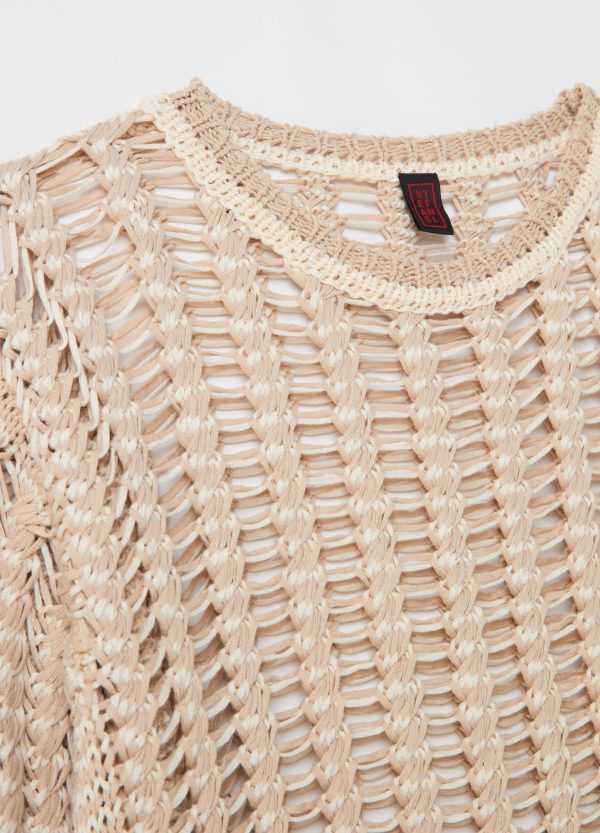 Maglia traforata in cotone - Image 6