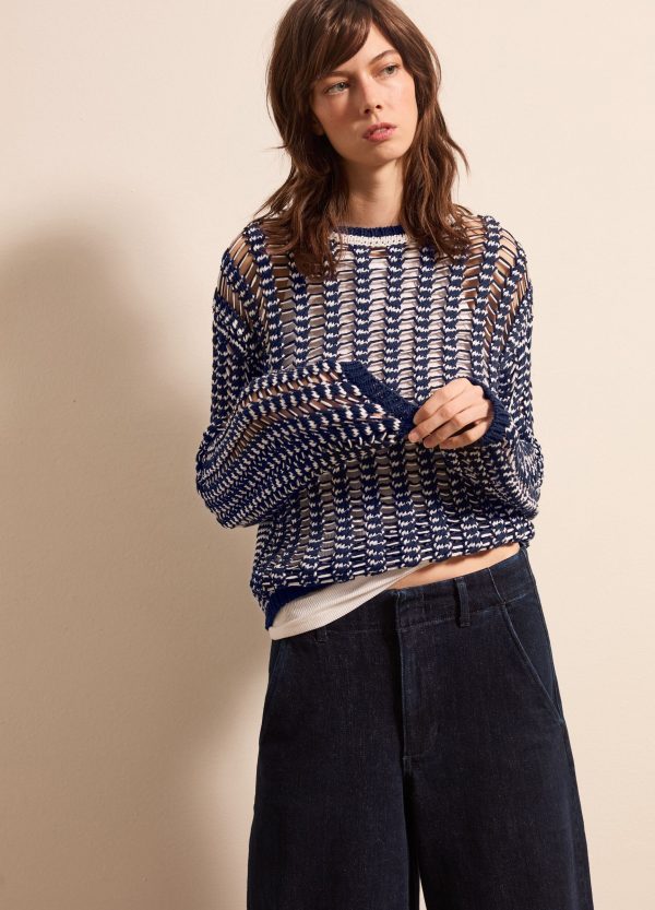 Maglia traforata in cotone - Image 2