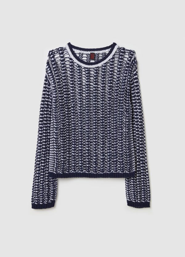 Maglia traforata in cotone - Image 6