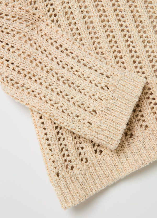 Pullover traforato con lurex - Image 7