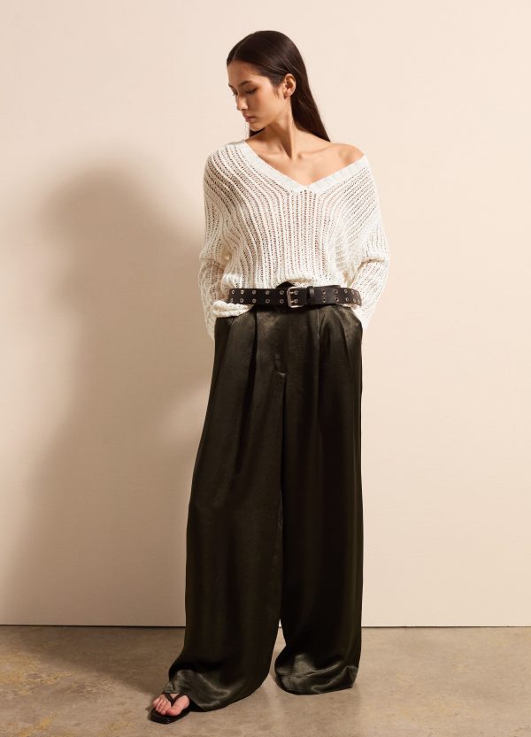 Maglia oversize traforata