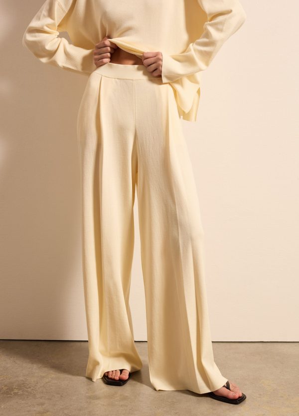 Pantalone a gamba larga in cotone - Image 2