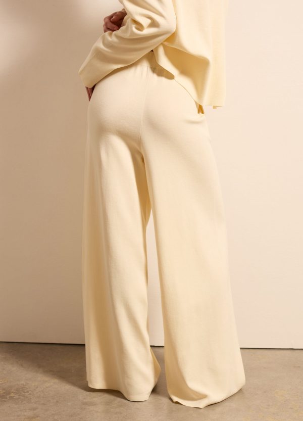 Pantalone a gamba larga in cotone - Image 4