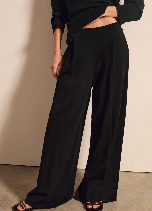Pantalone a gamba larga in cotone - Image 2