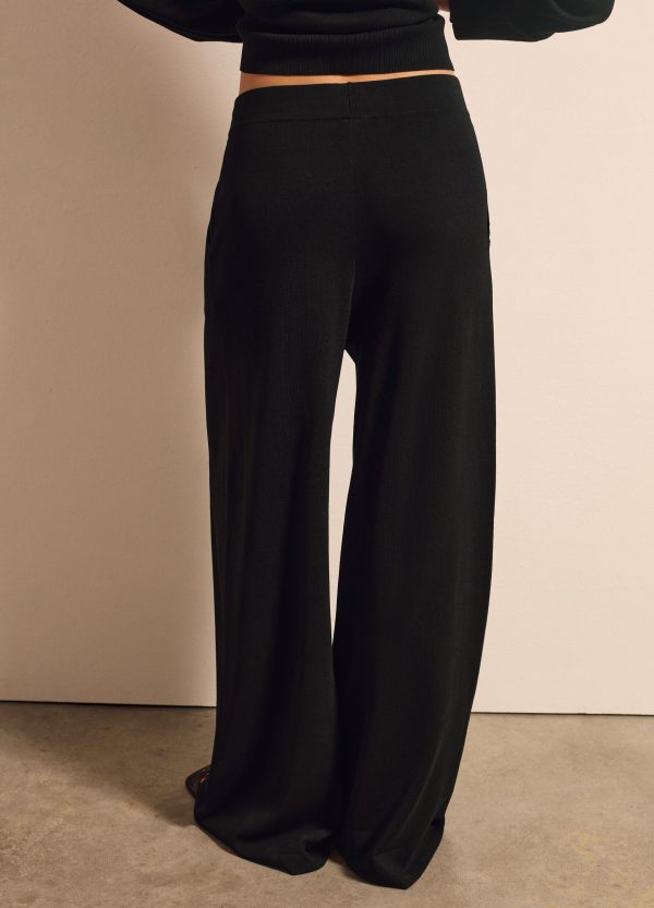 Pantalone a gamba larga in cotone - Image 4