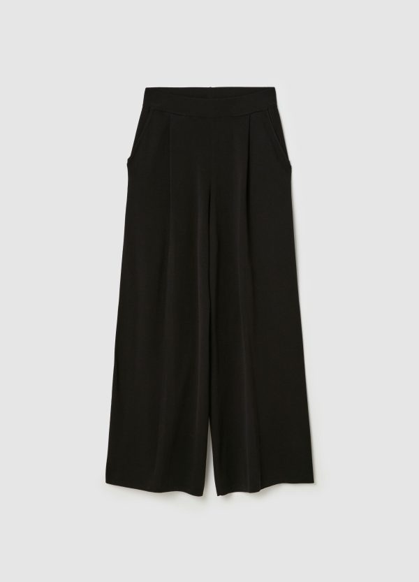 Pantalone a gamba larga in cotone - Image 5