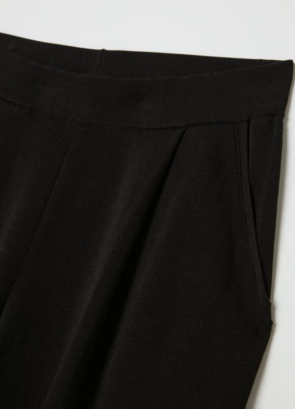 Pantalone a gamba larga in cotone - Image 6