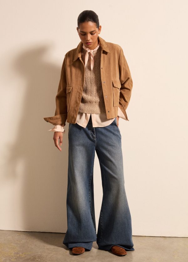 Giacca corta in suede - Image 2