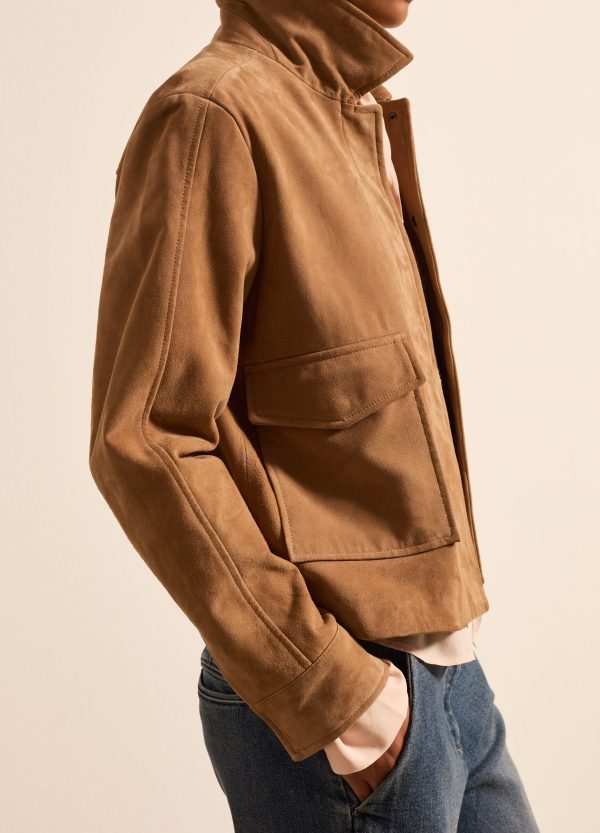 Giacca corta in suede - Image 3
